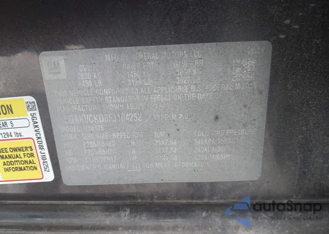 2015 Buick Enclave from USA, damaged, VIN 5GAKVCKD8FJ104252